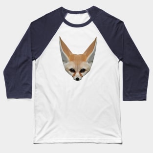 Geometrical Fennec Fox Baseball T-Shirt